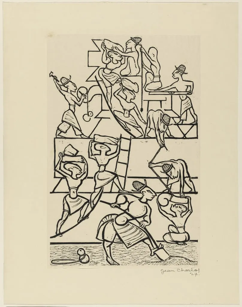 Untitled, by Jean Charlot, ink, 1927