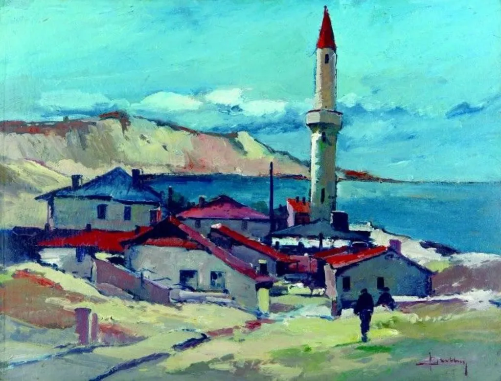Peisaj cu geamie la Balcic, by Jean Cheller