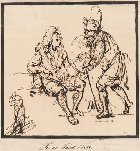 A Gardener and a Gentleman, by Jean-Claude-Richard, Abbé de Saint-Non