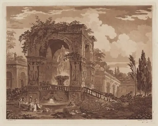 View of an Antique Fountain, by Jean-Claude-Richard, Abbé de Saint-Non