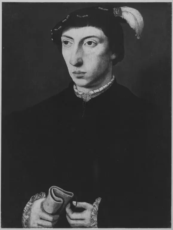 Portrait of an unknown man, by Jean Clouet