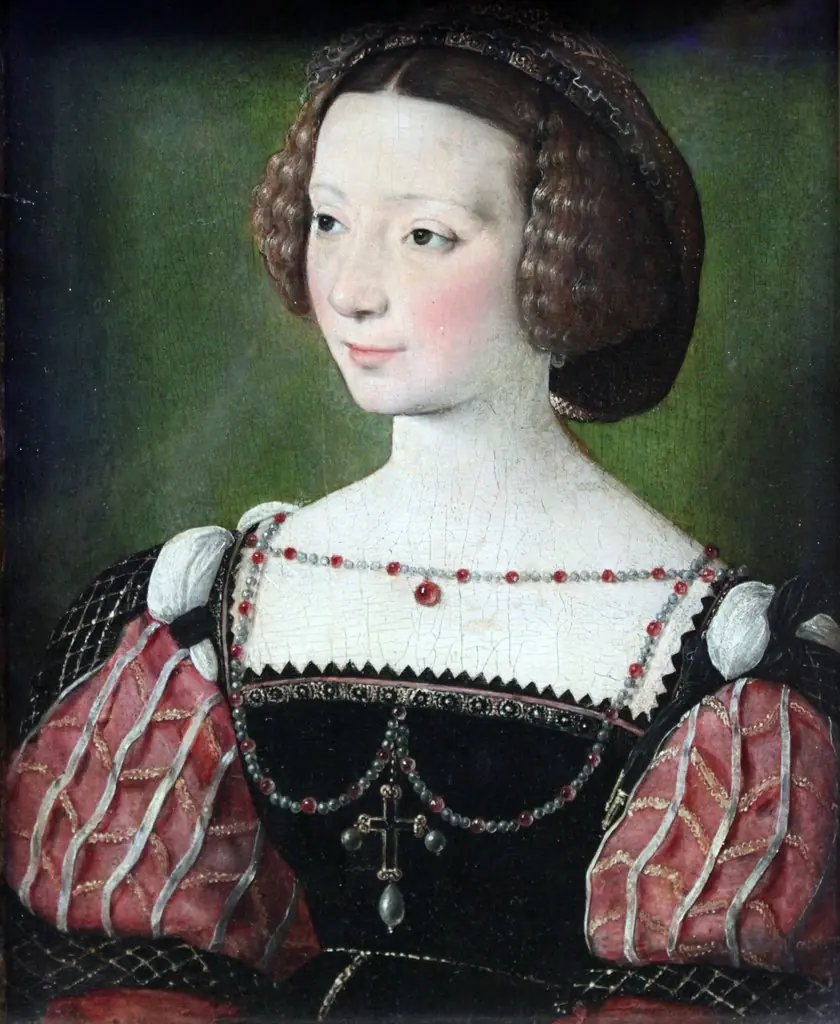 Portrait of Beatrix Pacheco, Countess of Montbel und Entremonts, by Jean Clouet
