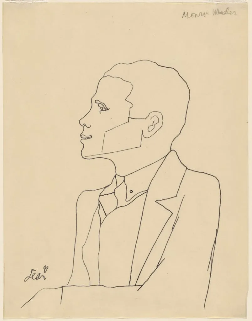Untitled, by Jean Cocteau, ink, 1927