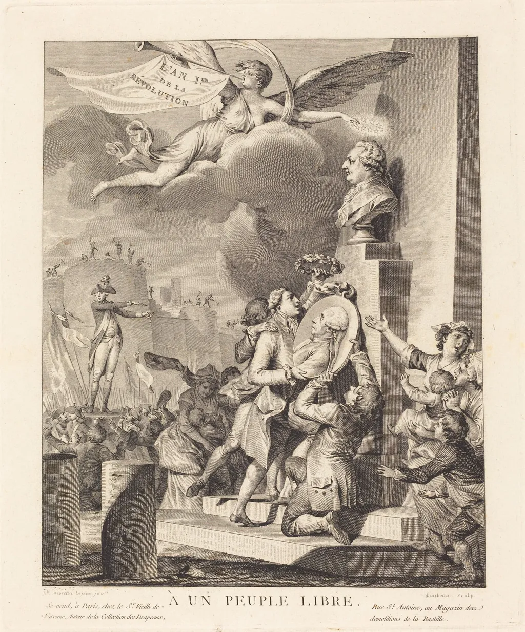 A un peuple libre, by Jean Dambrun, ink, 1790