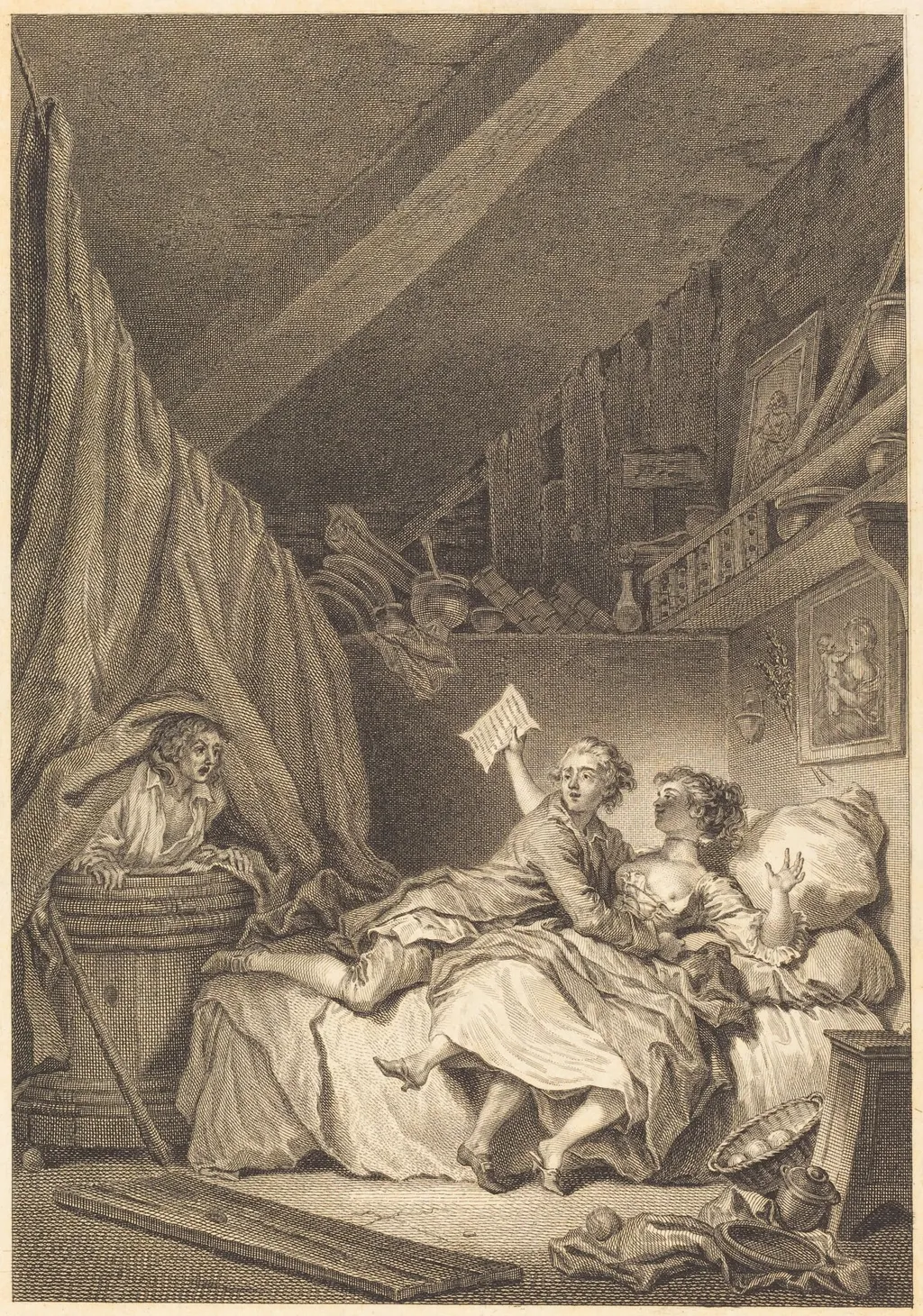 Le savetier, by Jean Dambrun, ink, 1774