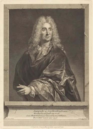 Michel Baron, by Jean Daullé