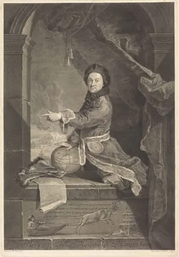 Pierre Louis Moreau de Maupertuis, by Jean Daullé