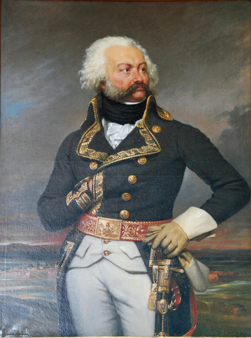 Adam-Philipe, comte de Custine, general-in-chief of the army of the Rhine in 1792 (1742-1793), by Jean de Court, oil, 1834