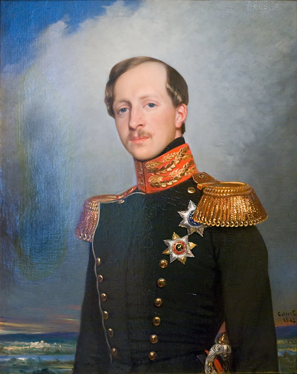 Portrait of Prince Peter of Oldenburg, by Jean de Court, oil, 1842