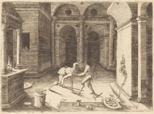 Two Apprentices Fighting, by Jean de Gourmont I