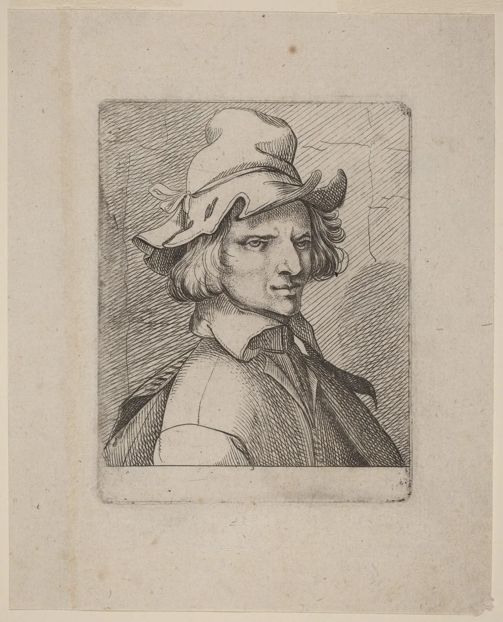 Self-Portrait, by Jean de Saint-Igny, ink, 1610