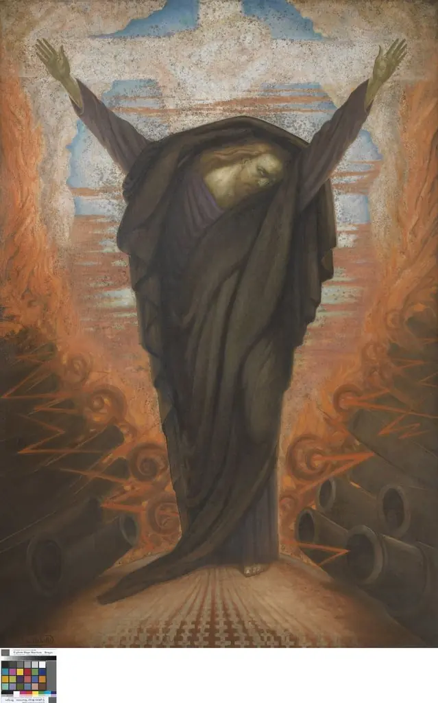 Oorlog (Le Christ en deuil), by Jean Delville