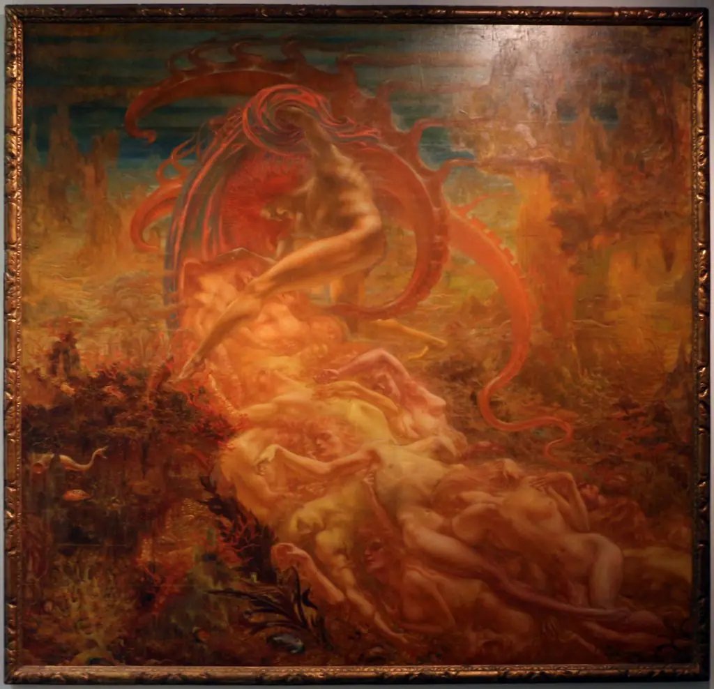 Satan's treasures, by Jean Delville