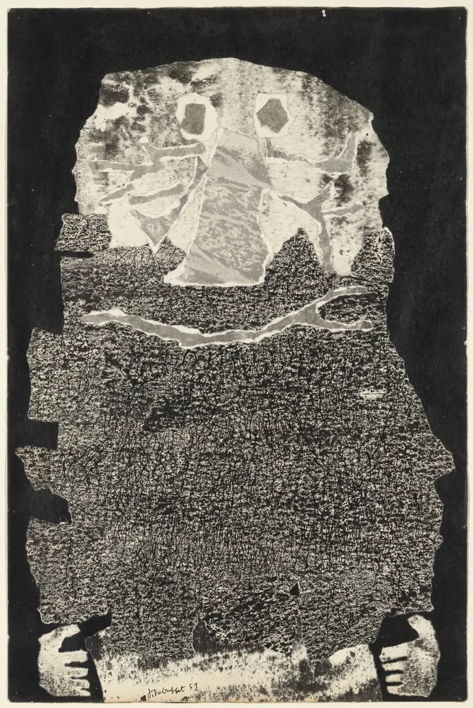 Untitled, by Jean Dubuffet, ink, 1959
