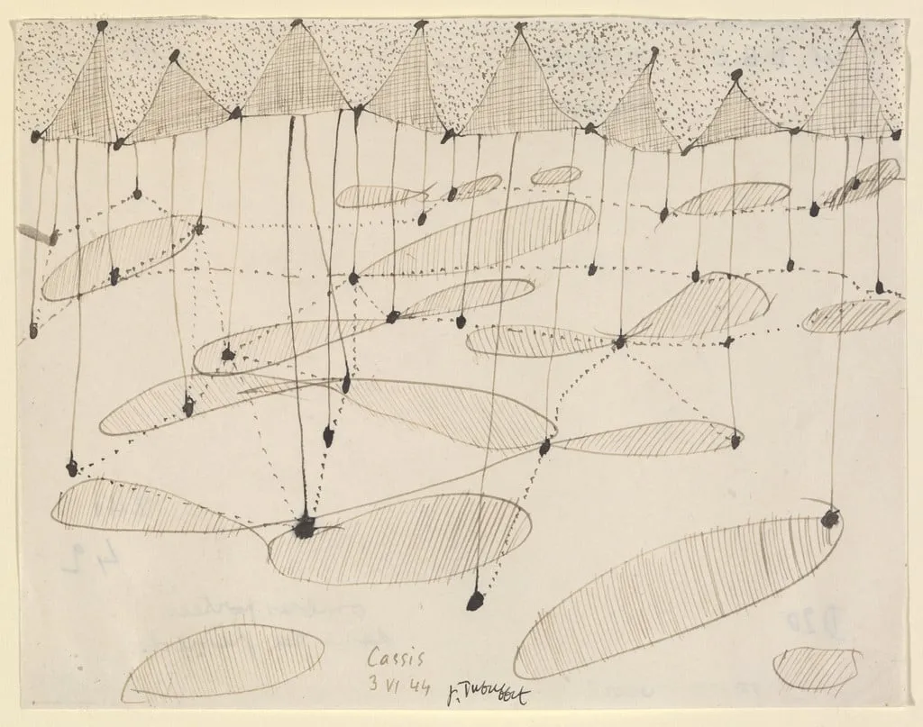 Untitled, by Jean Dubuffet, ink, 3