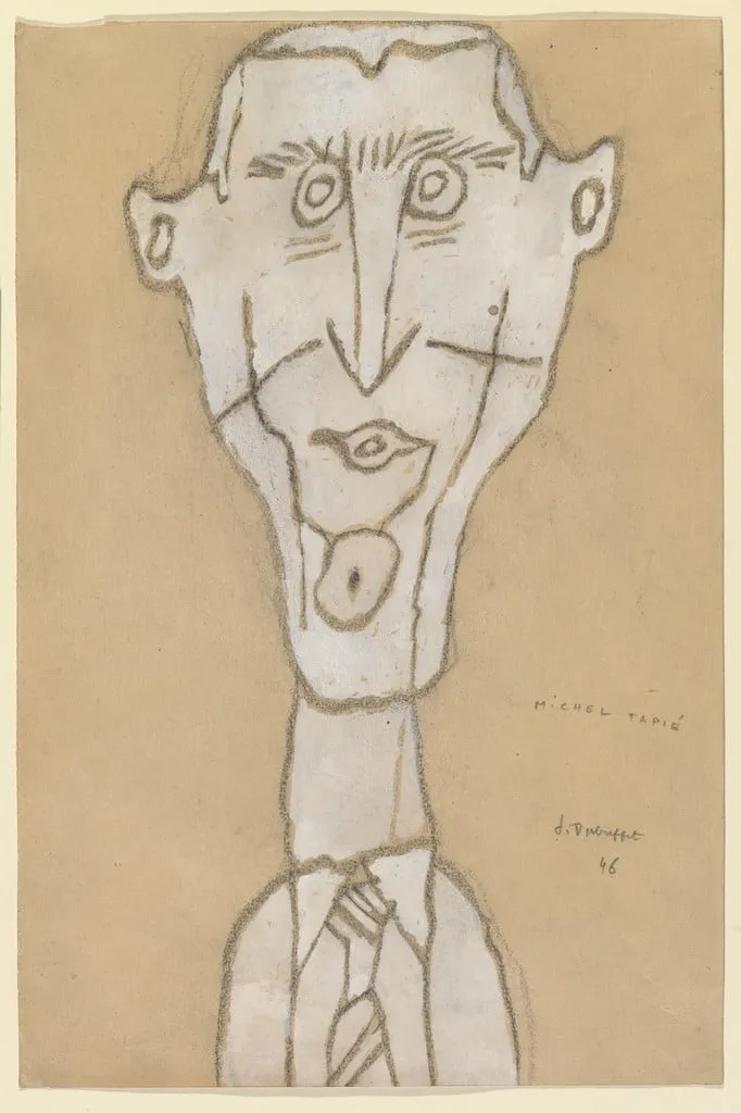 Untitled, by Jean Dubuffet, gouache, 1946