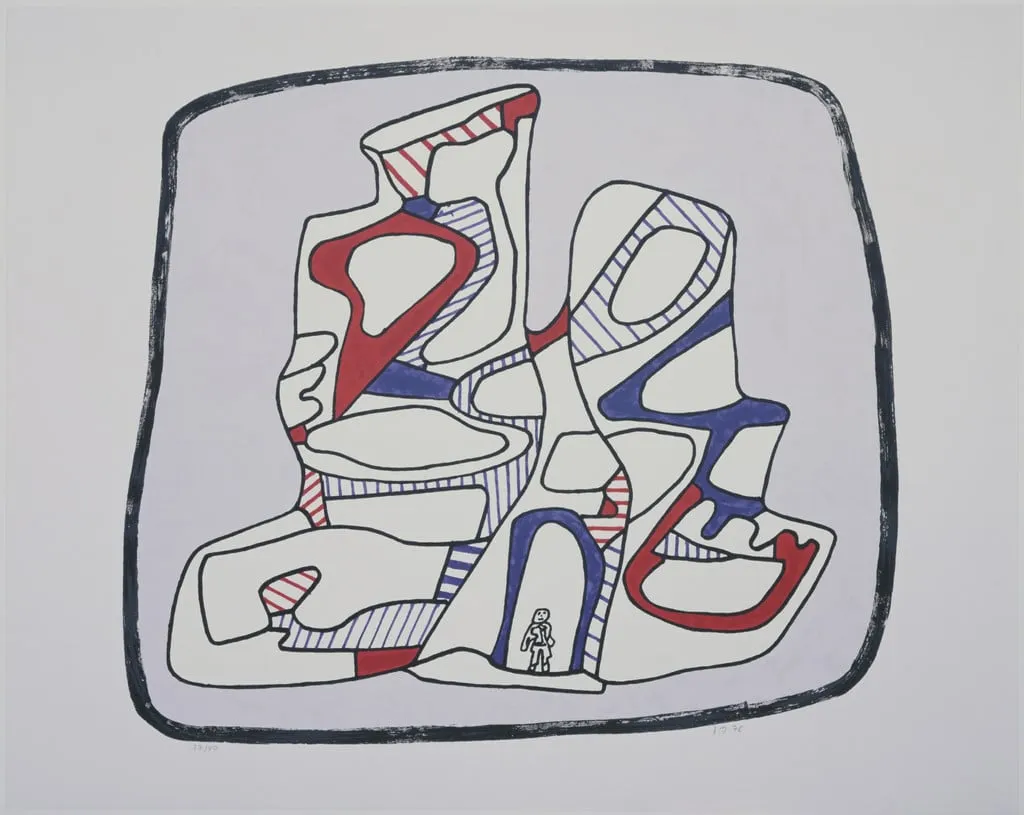 Untitled, by Jean Dubuffet, ink, 1976
