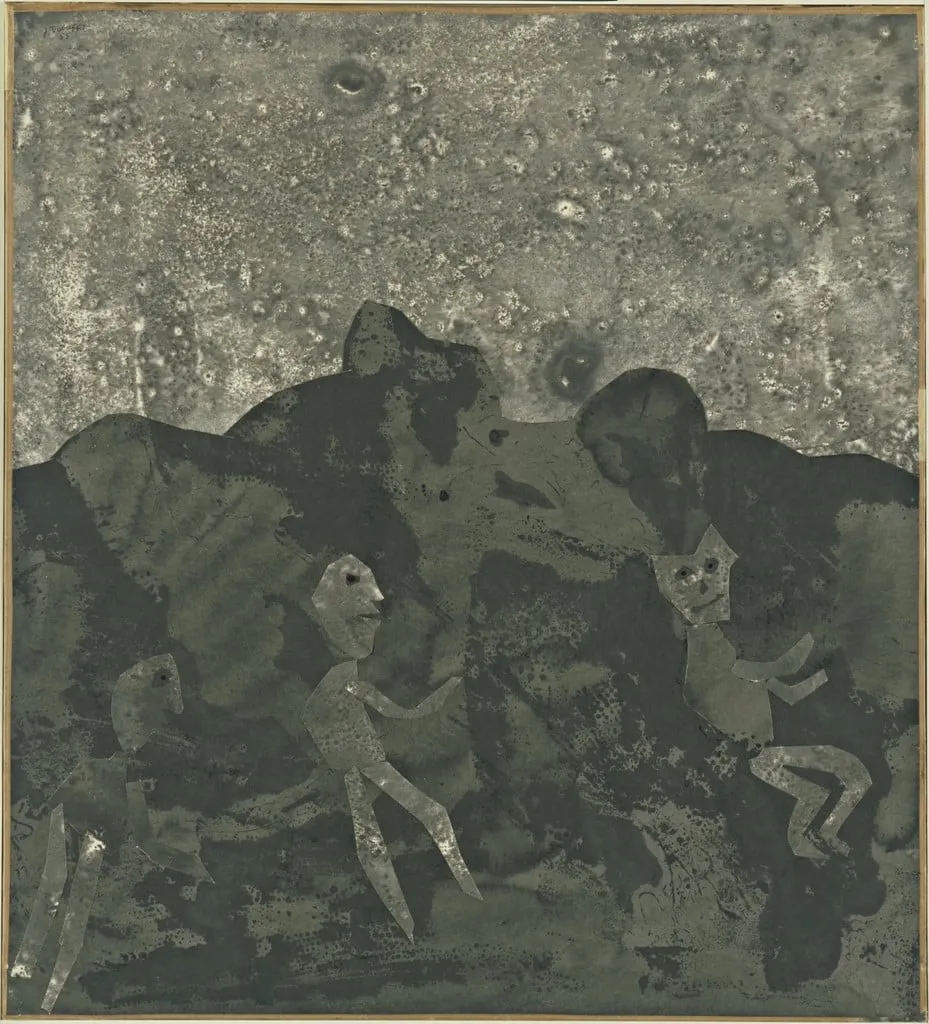 Untitled, by Jean Dubuffet, ink, 1955