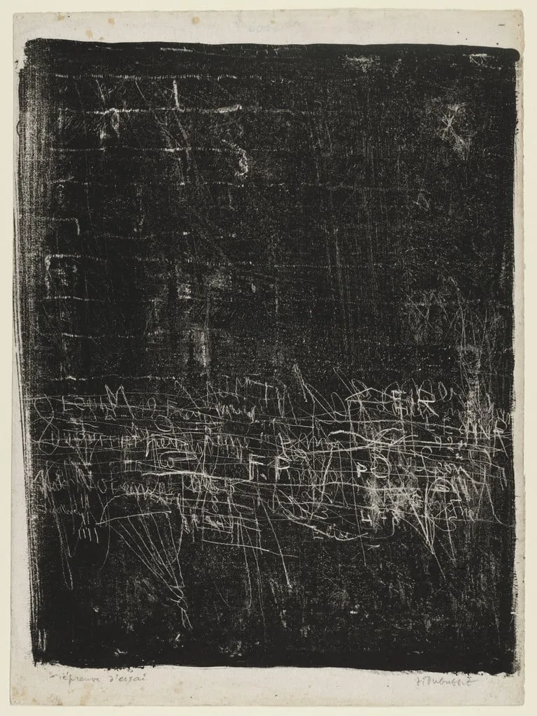 Untitled, by Jean Dubuffet, ink, 1945