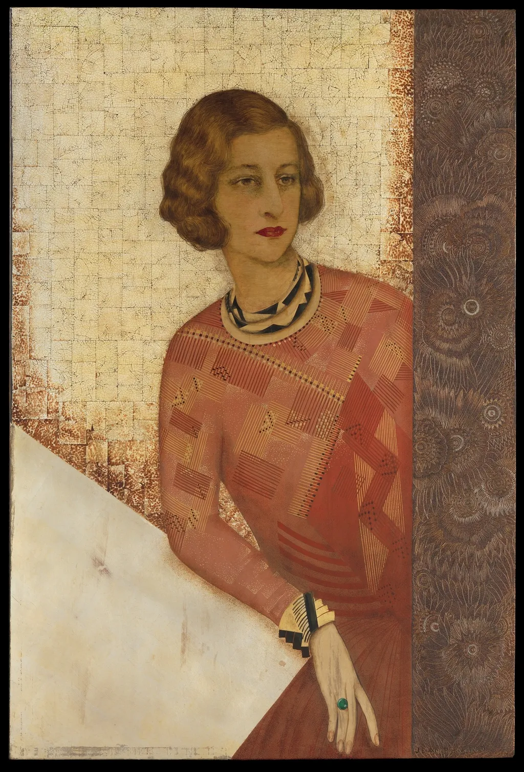 Portrait of Juliette de Saint Cyr, by Jean Dunand, unspecified, 1925