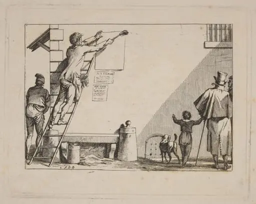 Colleur (Billposter), by Jean Duplessis-Bertaux