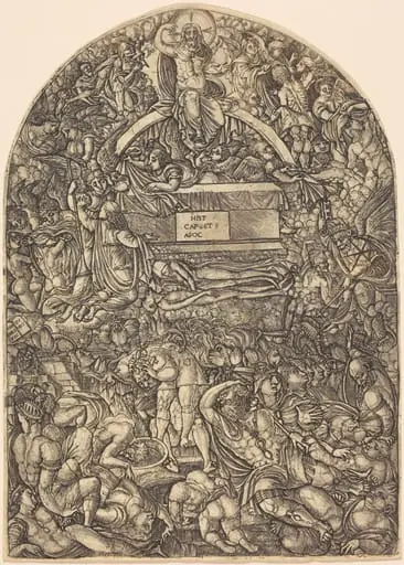A Star Falls and Makes Hell to Open, by Jean Duvet