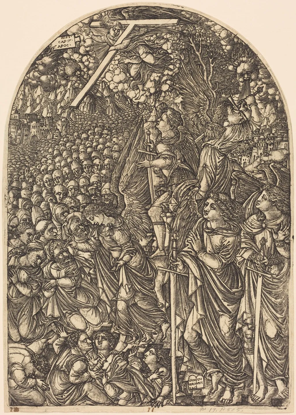 Four Angels Holding Back the Winds, by Jean Duvet, ink, 1551