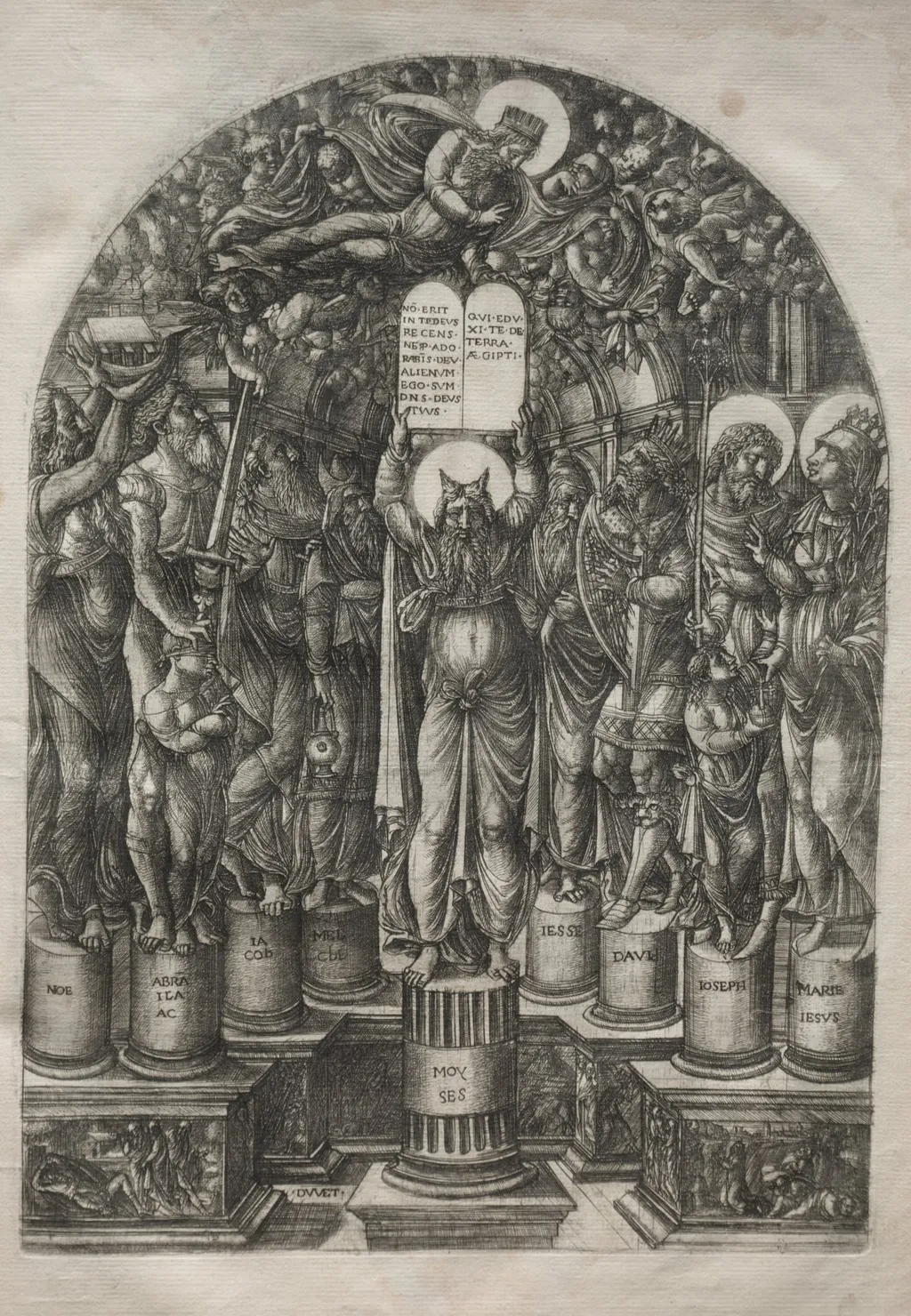 Moses Surrounded by the Patriarchs, by Jean Duvet, 1561