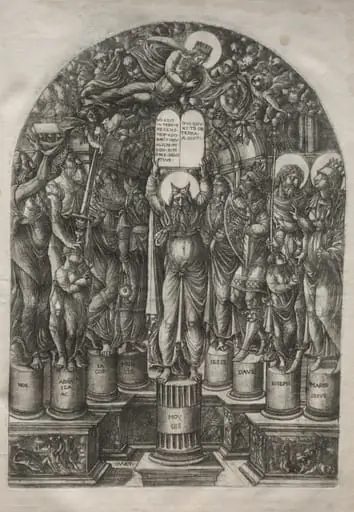 Moses Surrounded by the Patriarchs, by Jean Duvet