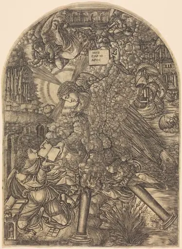 The Angel Gives Saint John the Book to Eat, by Jean Duvet