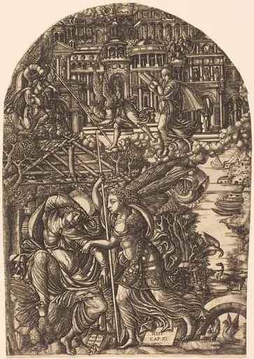 The Angel Shows Saint John the New Jerusalem, by Jean Duvet