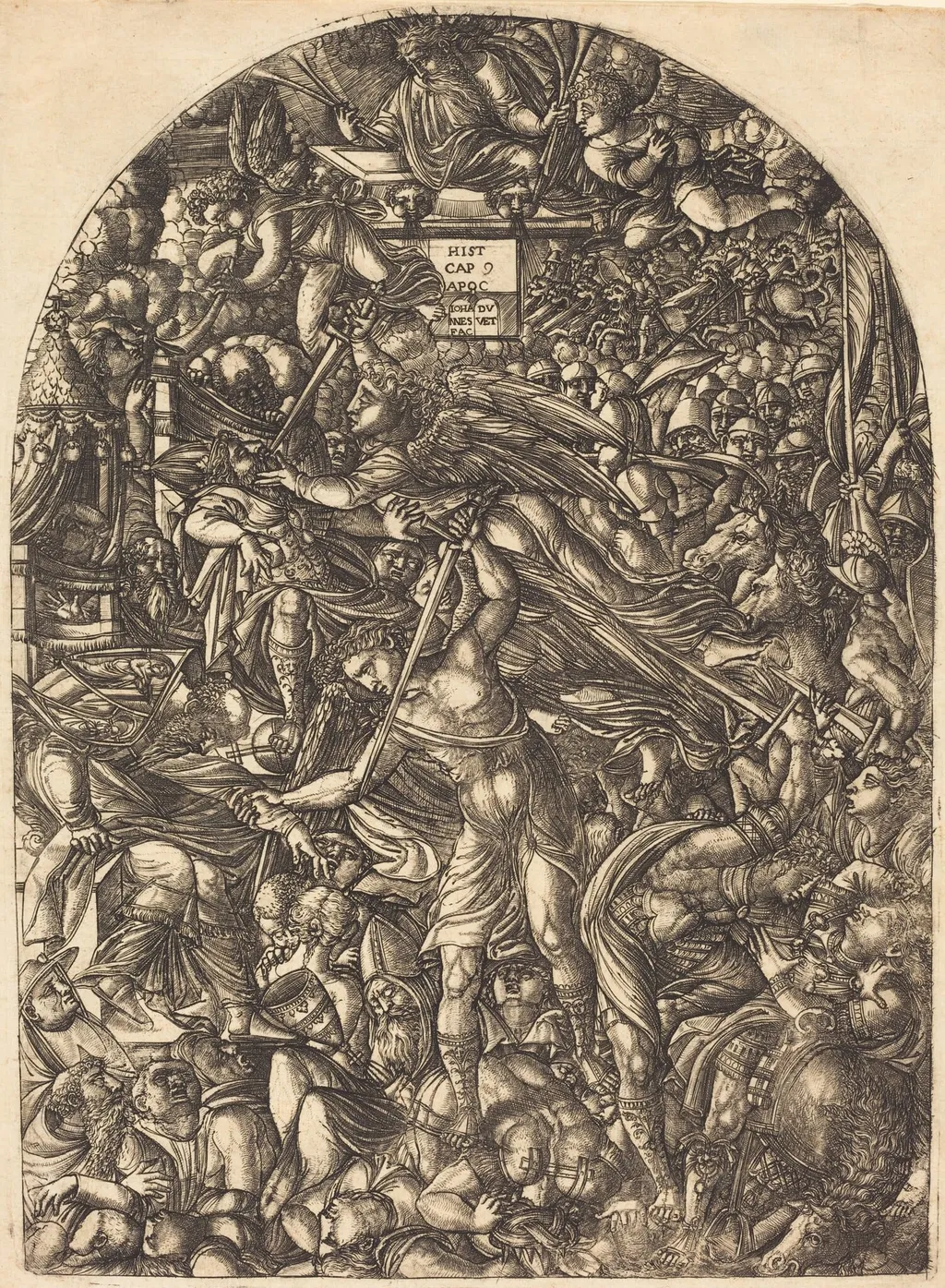 The Angel Sounding the Sixth Trumpet, by Jean Duvet, ink, 1551