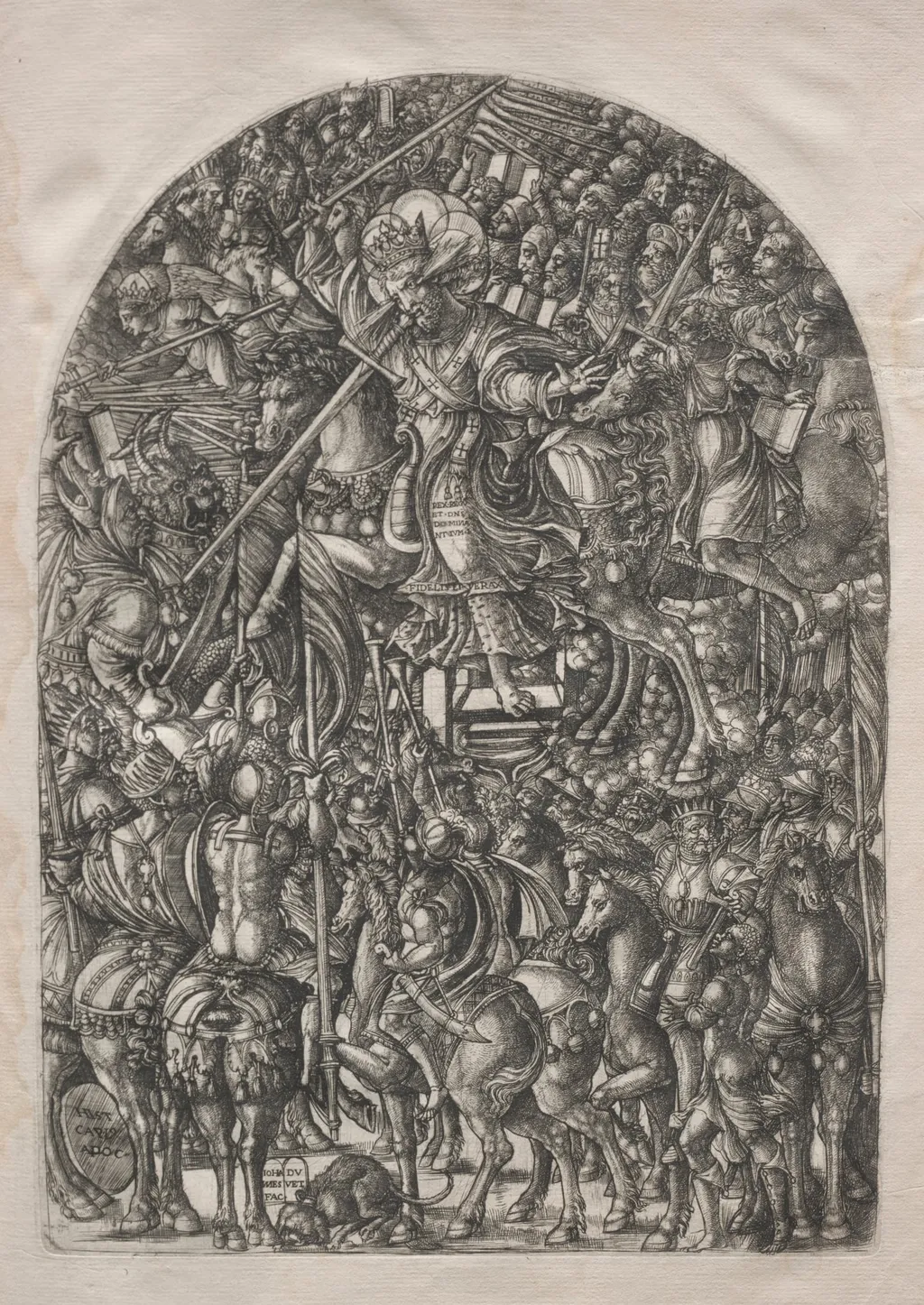 The Apocalypse: Christ Mounted on a White Horse, by Jean Duvet, 1551