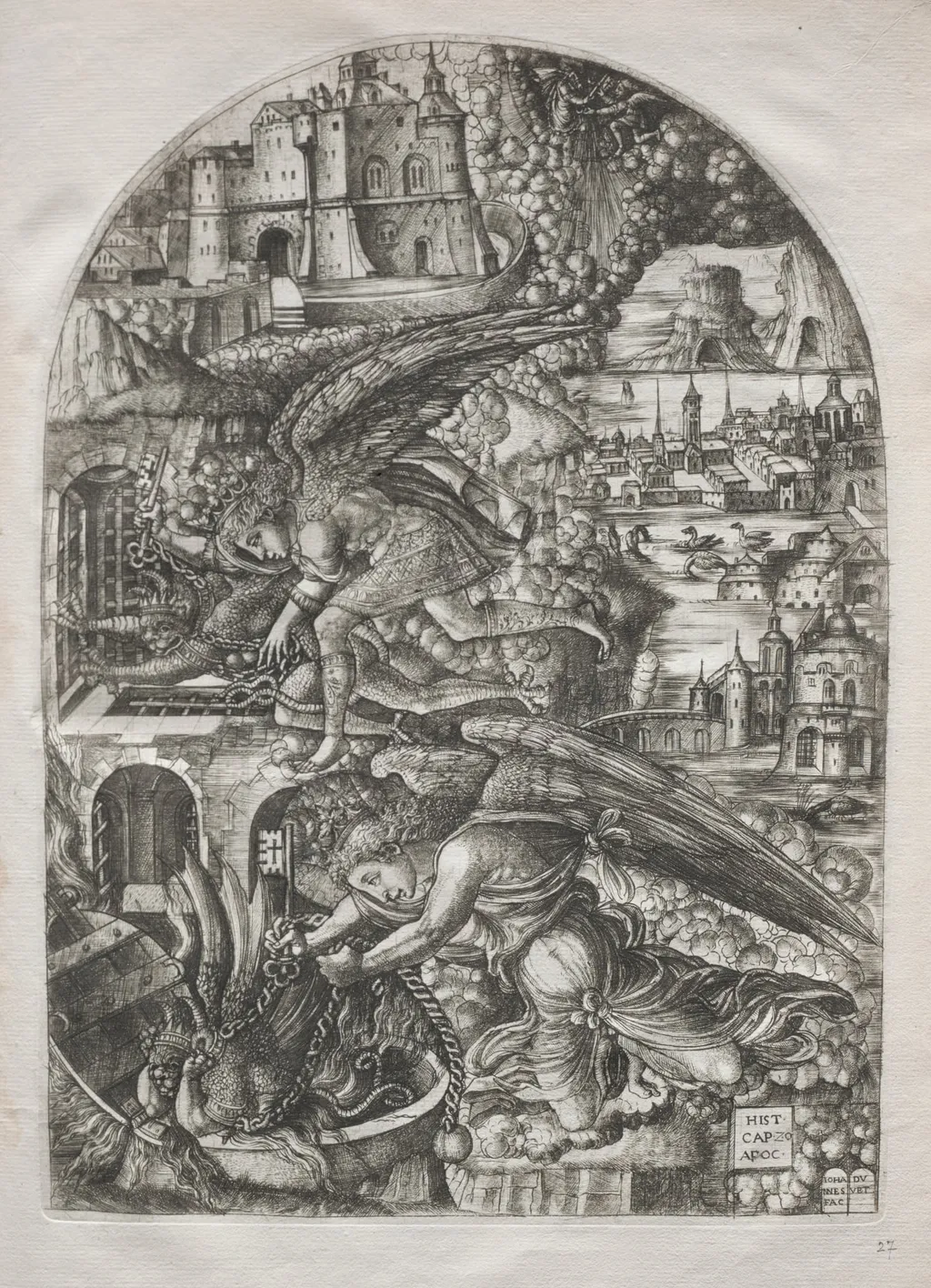 The Apocalypse: Satan Bound for a Thousand Years, by Jean Duvet, 1550