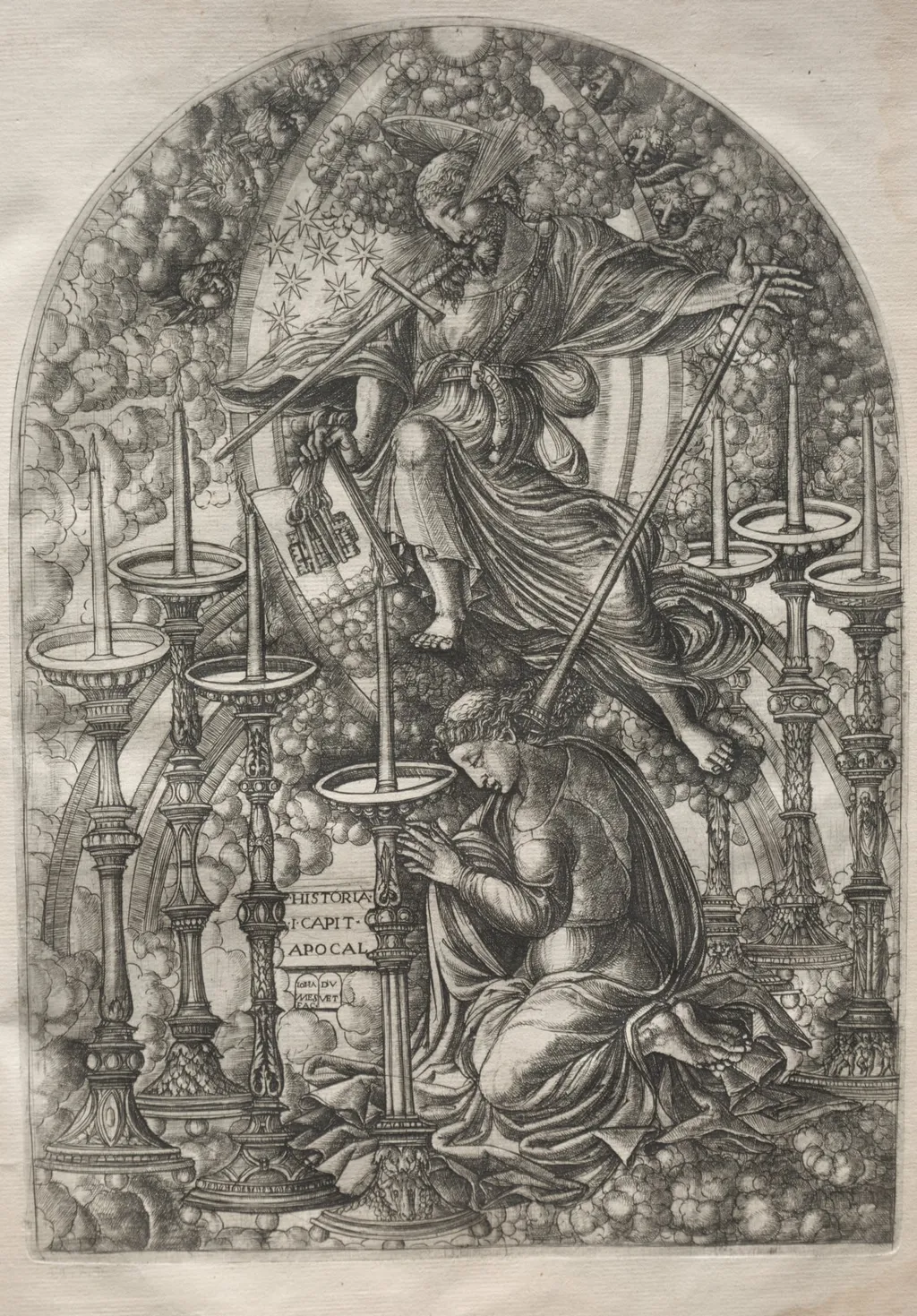 The Apocalypse: St. John Sees Seven Golden Candlesticks, by Jean Duvet, 1551