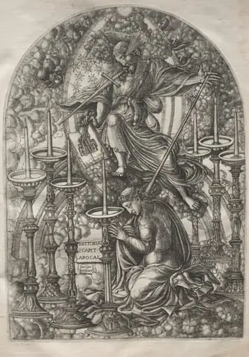 The Apocalypse: St. John Sees Seven Golden Candlesticks, by Jean Duvet