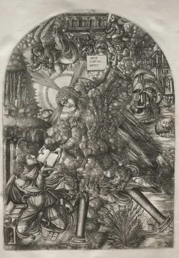 The Apocalypse: The Angel Gives St. John the Book to Eat, by Jean Duvet
