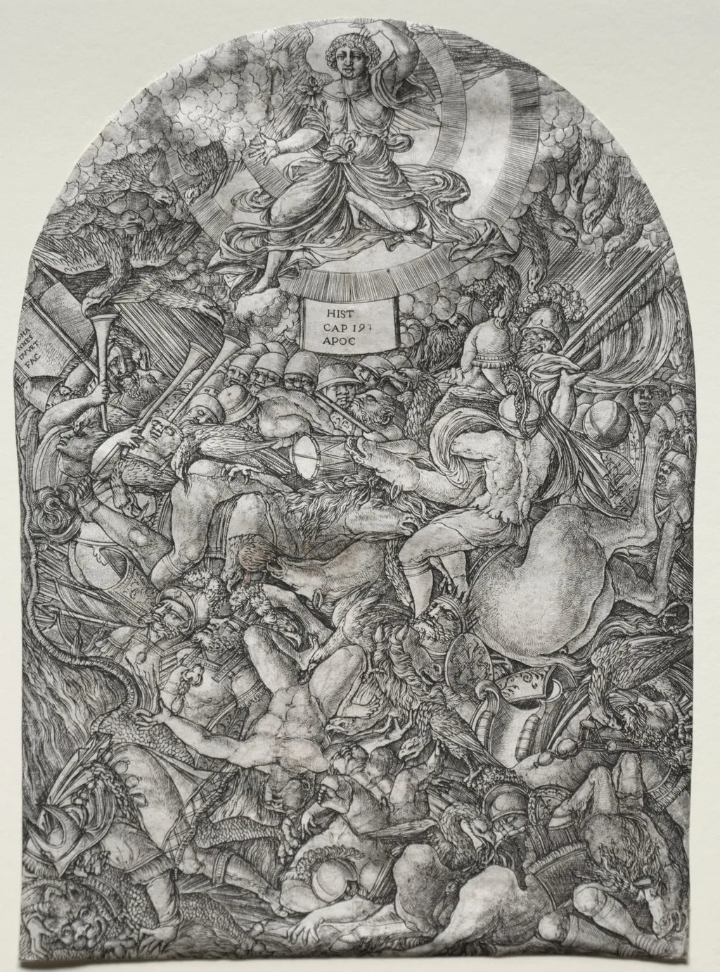 The Apocalypse: The Angel in the Sun Calling the Birds of Prey, by Jean Duvet, 1504