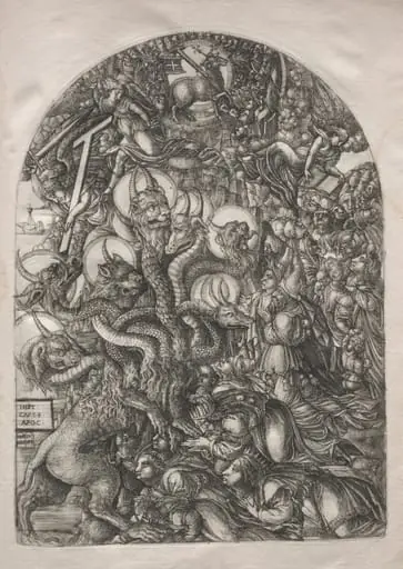 The Apocalypse: The Beast with Seven Heads and Ten Horns, by Jean Duvet