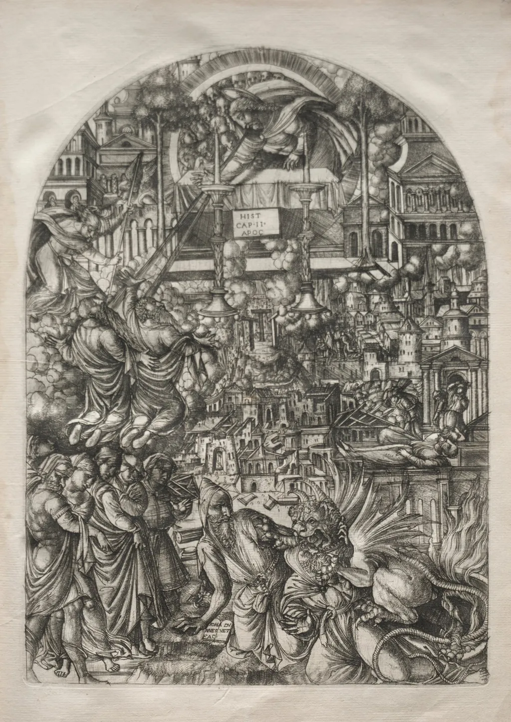 The Apocalypse: The Measurement of the Temple, by Jean Duvet, 1551
