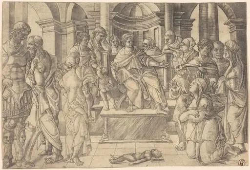The Judgment of Solomon, by Jean Duvet