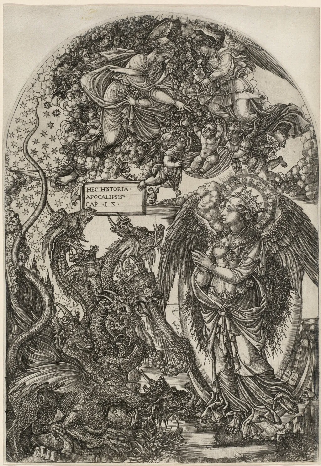 The Woman Clothed with the Sun, by Jean Duvet, ink, 1551