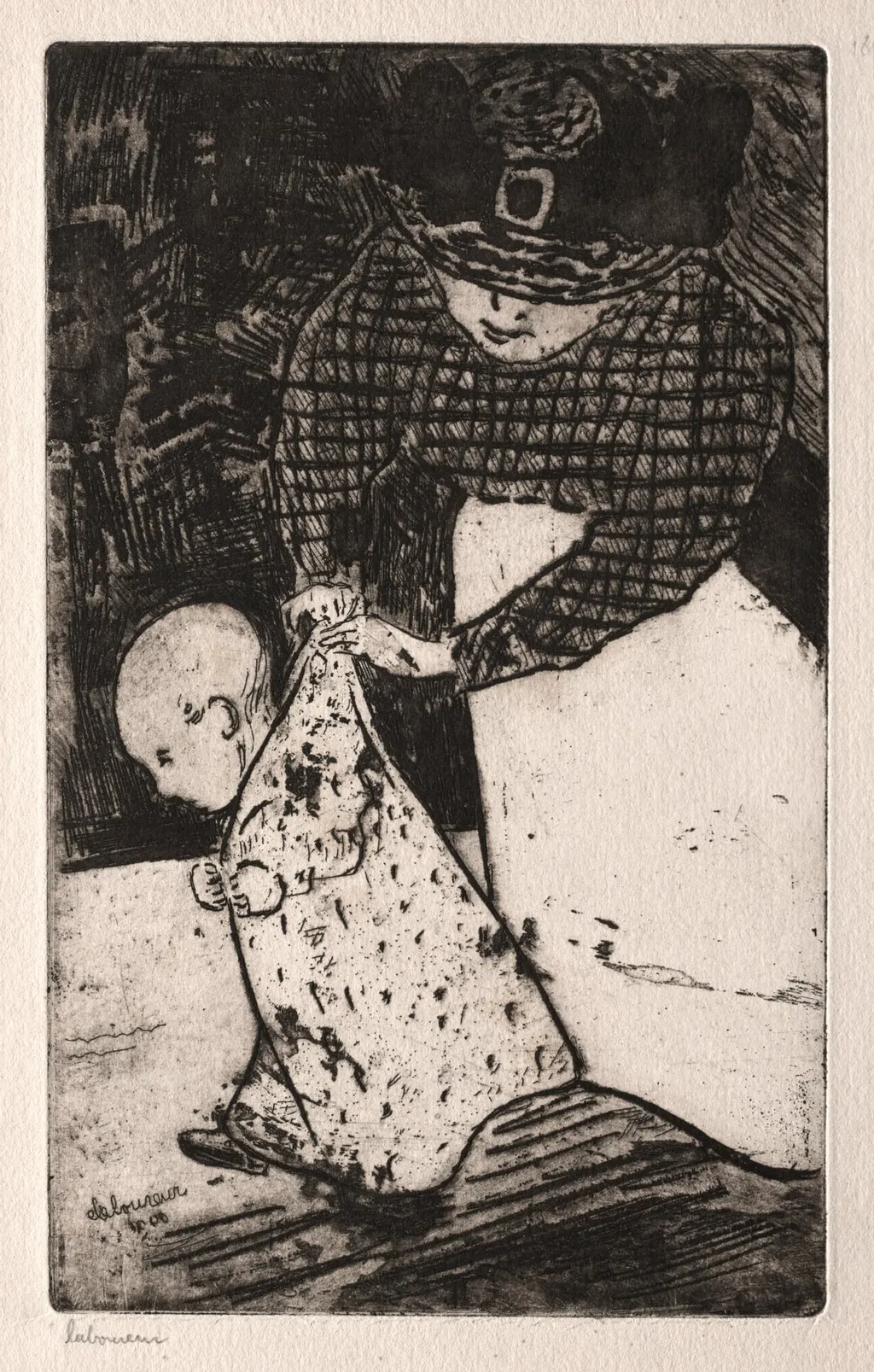 The Nursery Maid, by Jean-Émile Laboureur, 1900
