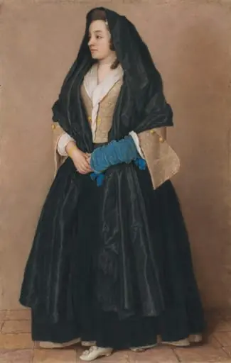 An Elegant Young Woman in Maltese Costume, by Jean-Étienne Liotard