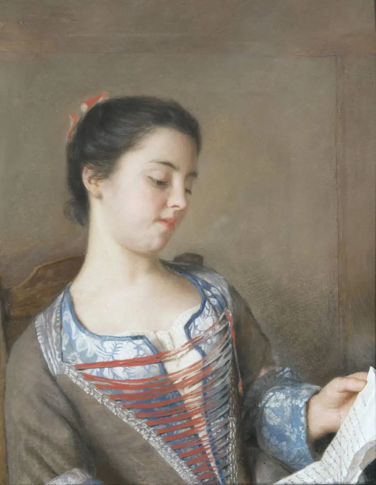 Marianne Lavergne, die Nichte des Malers (Die schöne Leserin), by Jean-Étienne Liotard
