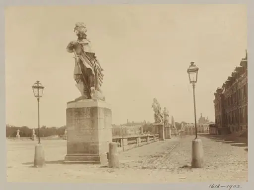Cour d'honneur, Versailles, France, by Jean-Eugène-Auguste Atget