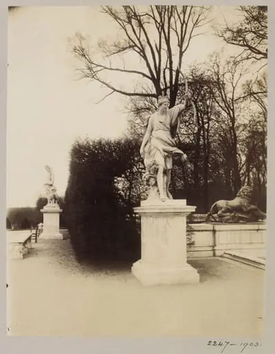 Sculpture of Diana, Versailles, France, by Jean-Eugène-Auguste Atget