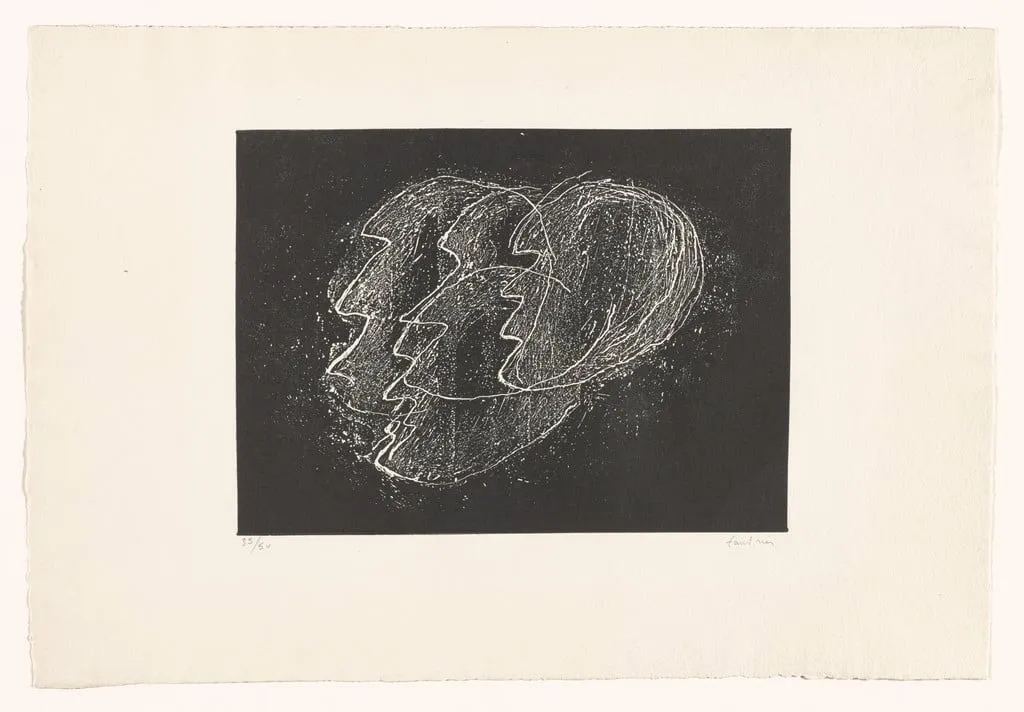 Untitled, by Jean Fautrier, ink, 1946