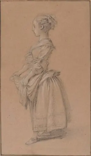 A Girl in Peasant Dress, by Jean-François Clermont