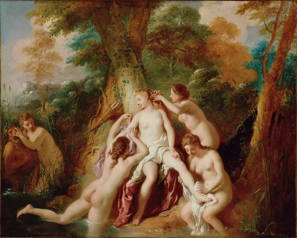 Diana and Her Nymphs Bathing, by Jean-François de Troy